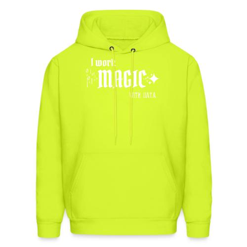 I Work Magic with Data (dark) - Men's Hoodie