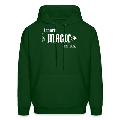 I Work Magic with Data (dark) - Men's Hoodie