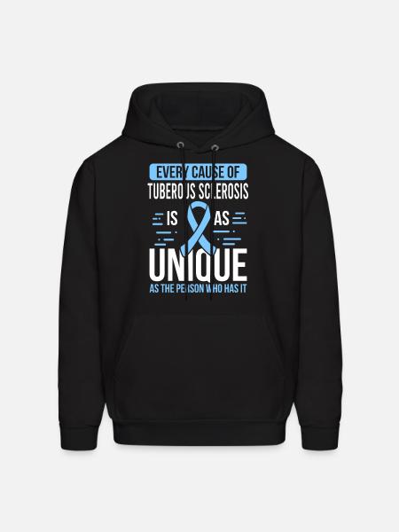 Tuberous Sclerosis Complex TSC Month Day Warrior - Men's Hoodie - black