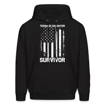 Teenage Daughter Survivor - Men's Hoodie - black - Front - Elias (183cm)