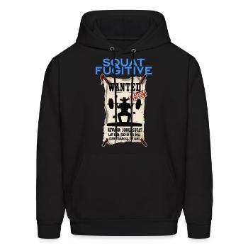 Squat Fugitive - Men's Hoodie - black - Front - Elias (183cm)