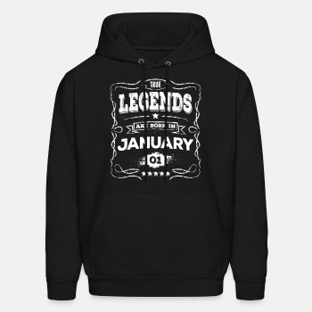 True legends are born in January - Hoodie for men