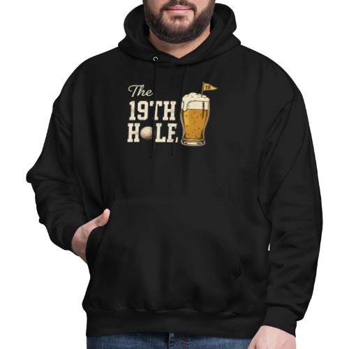 Golf Lover T-Shirt: The 19th Hole Beer Design - Men's Hoodie