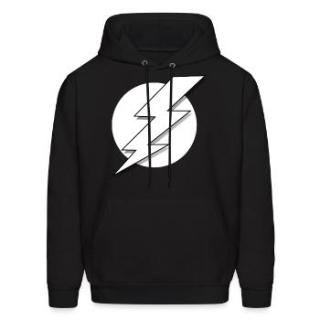 Lightning bolt T-Shirt - Men's Hoodie - black - Front - Elias (183cm)