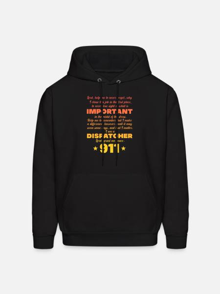 Dispatcher 911 Prayer - Men's Hoodie - black
