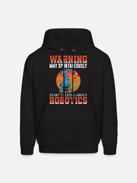 Robot Robotics Engineer Retro - Men's Hoodie - black