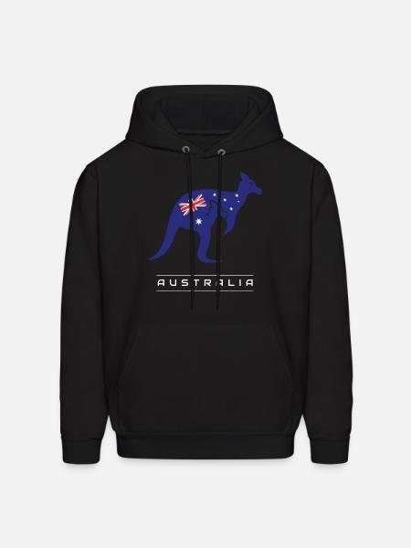 Kangaroo Australia Kangaroo - Men's Hoodie - black
