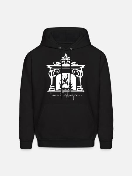 Oven Nice Fireplace Firewood - Men's Hoodie - black