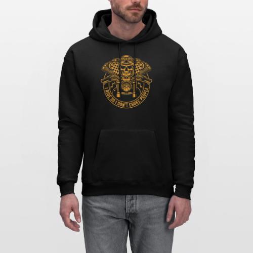 I Ride So I Don't Choke People - Men's Hoodie