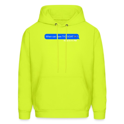 when can i see th3 goat - Men's Hoodie