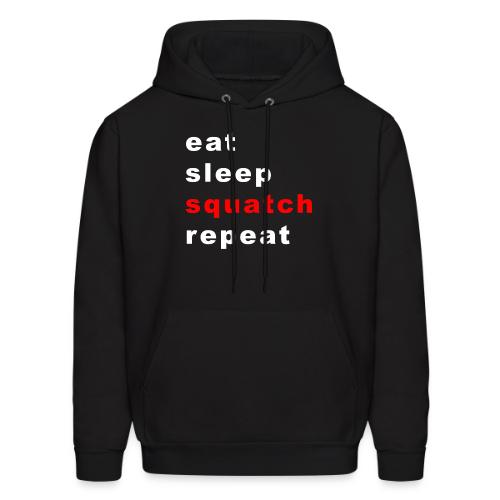 eat sleep squatch repeat - Men's Hoodie