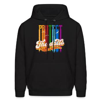 protect the dolls support trans women trans rights - Men's Hoodie - black - Front - Elias (183cm)
