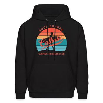 Soul Surfer Surfing Disciples Club - Men's Hoodie - black - Front - Elias (183cm)