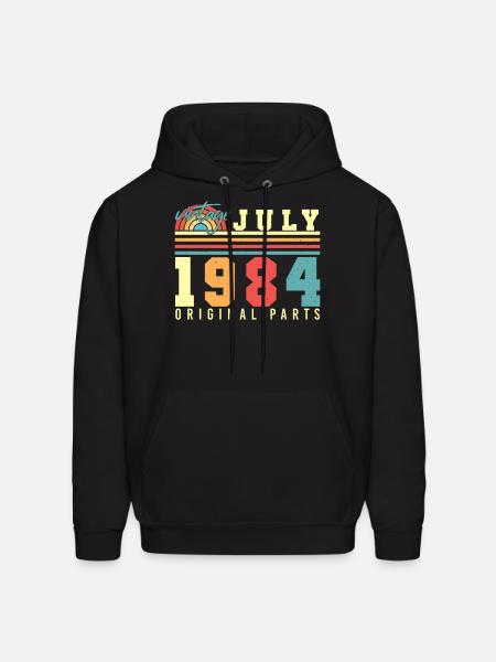 Original July 1984 - Men's Hoodie - black