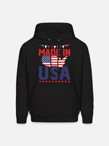 4th of july - Men's Hoodie - black