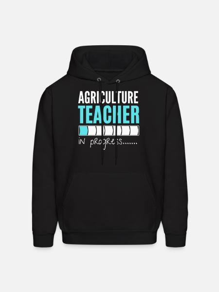 agriculture teacher in progress - Men's Hoodie - black
