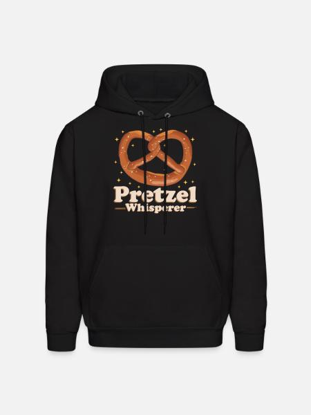 Pretzel Whisperer Pretzels - Men's Hoodie - black
