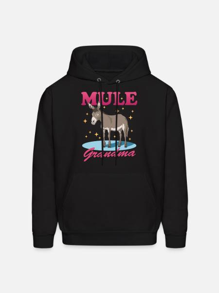 Mule Grandma Mules Owner - Men's Hoodie - black