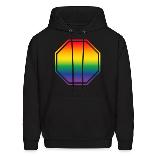 LGBTQ Stop Sign - Add Your Own Text - Men's Hoodie