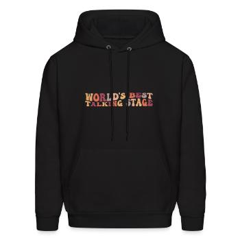 Funny World s Best Talking Stage - Men's Hoodie - black - Front - Elias (183cm)