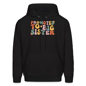 Big Sister Toddler Girl - Men's Hoodie - black - Front - Elias (183cm)