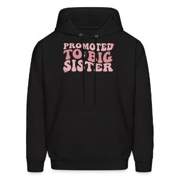 Big Sister Toddler Girl - Men's Hoodie - black - Front - Elias (183cm)