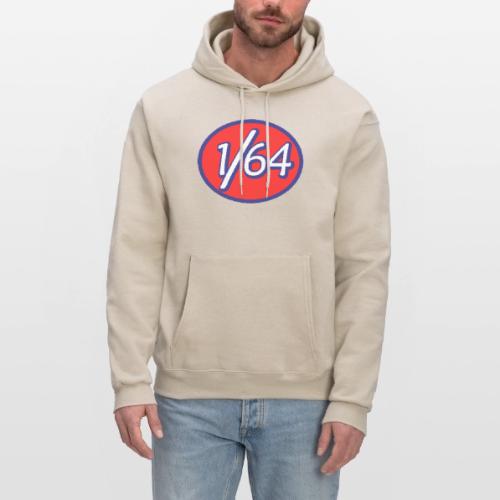 One Sixty Four -- vintage auto inspired oval - Men's Hoodie