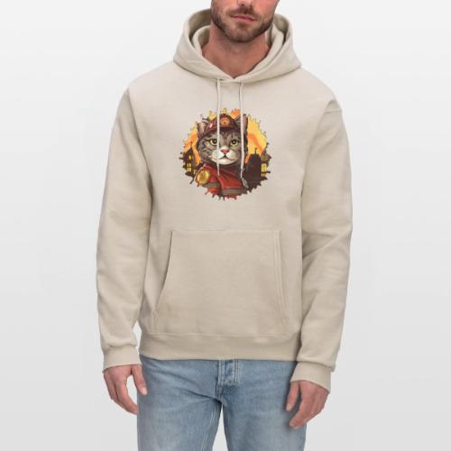 Firefighter cat - Men's Hoodie