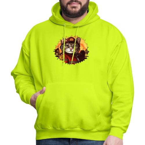 Firefighter cat - Men's Hoodie