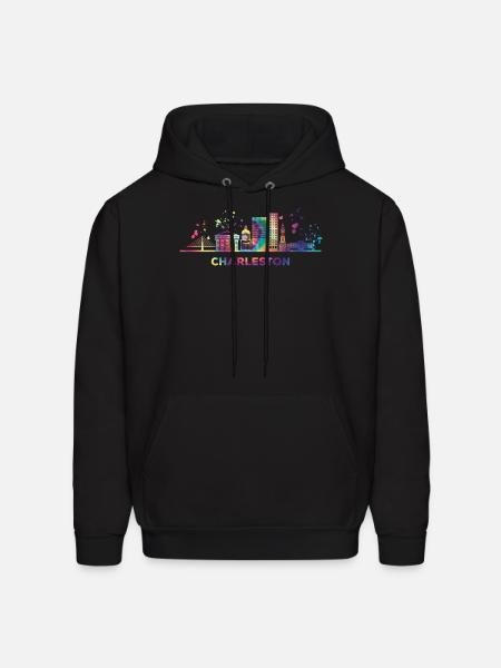 Charlestonian Skyline Charleston - Men's Hoodie - black