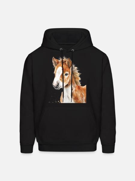 Horse - Men's Hoodie - black