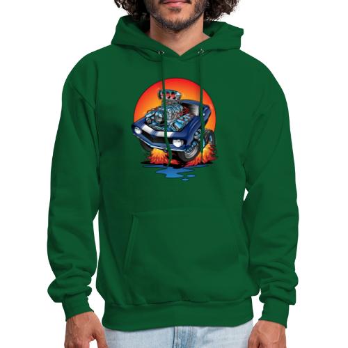 Funny Classic Sixties Muscle Car Dragster Hot Rod - Men's Hoodie