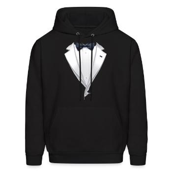 The suit - Men's Hoodie - black - Front - Elias (183cm)