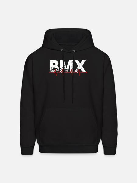 BMX Pulse Bike Art - Men's Hoodie - black
