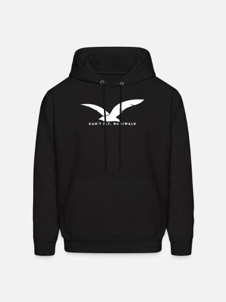 Can-t_Fly-_Run_Walk - Men's Hoodie - black