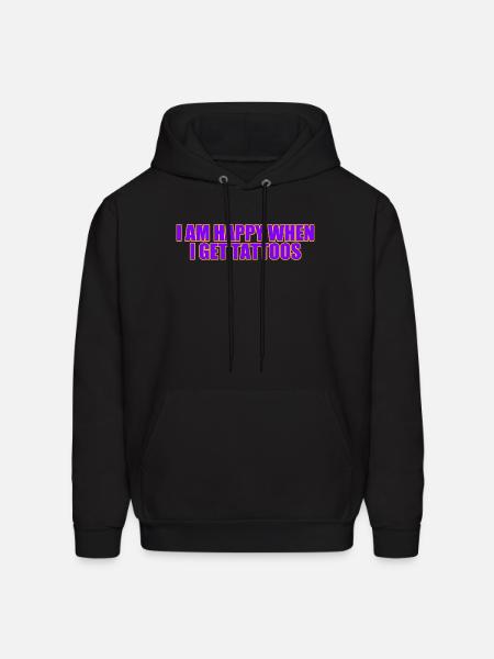 Tattoo Mood: Happy Ink Vibes - Men's Hoodie - black