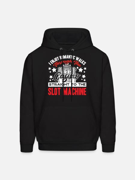 Slot Machine, Slots, Gambling - Men's Hoodie - black