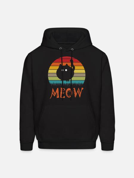 Funny Cat - Men's Hoodie - black
