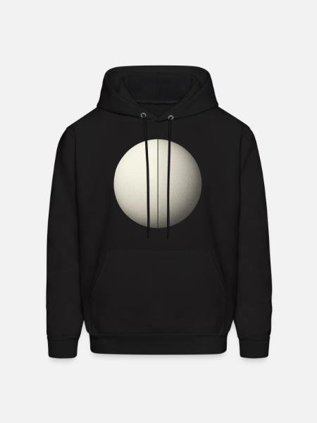 geometric circle - Men's Hoodie - black