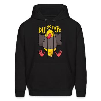 Duck Tape - Men's Hoodie - black - Front - Elias (183cm)