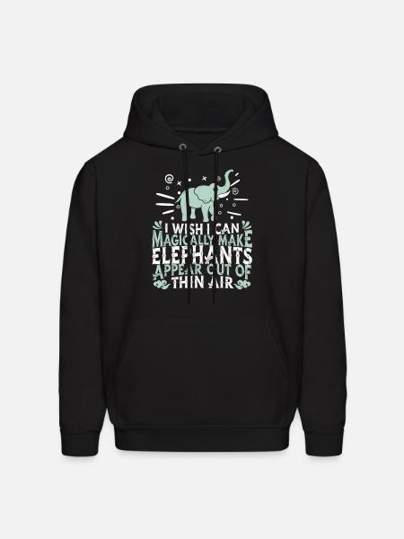Elephant - Men's Hoodie - black