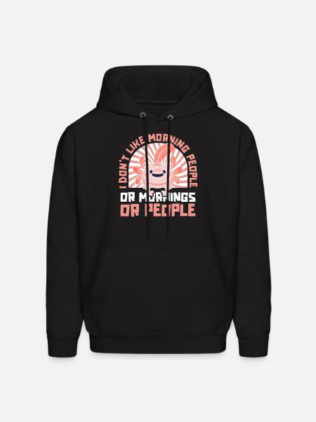 Axolotl Salamander - Men's Hoodie - black