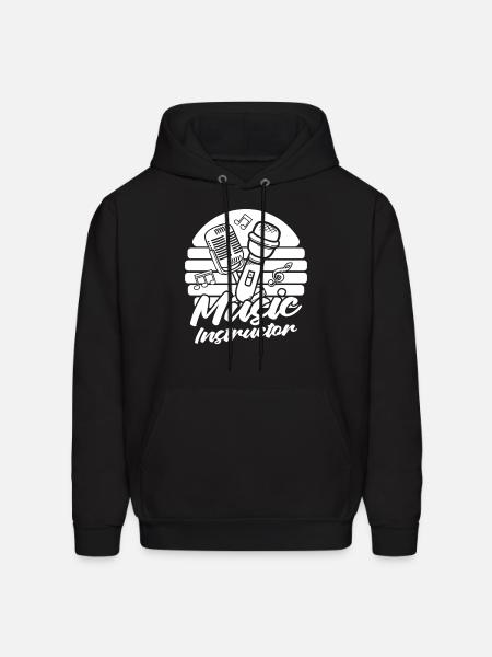 Music Teacher Microphone - Men's Hoodie - black