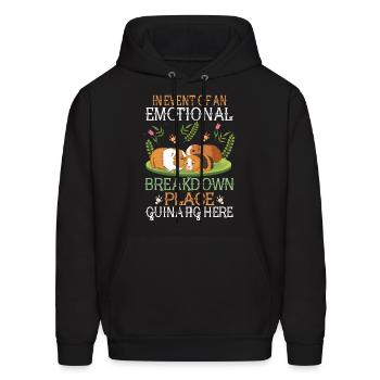 Emotional Breakdown Place Guinea Pig Cavy Pet Wome - Men's Hoodie - black - Front - Elias (183cm)