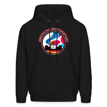 AMERICAN MOTORSPORT - Men's Hoodie - black - Front - Elias (183cm)