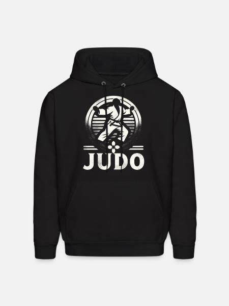 Judo Mastery Combat Emblem - Men's Hoodie - black