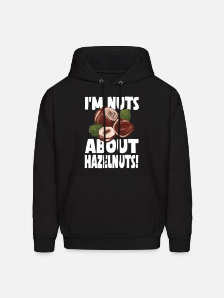 Funny Hazelnuts Shirt - Men's Hoodie - black