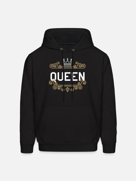 Queen King - Men's Hoodie - black