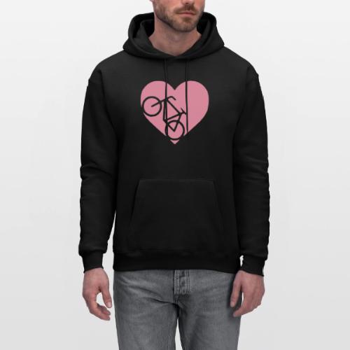 heart_bicycle_cutout - Men's Hoodie