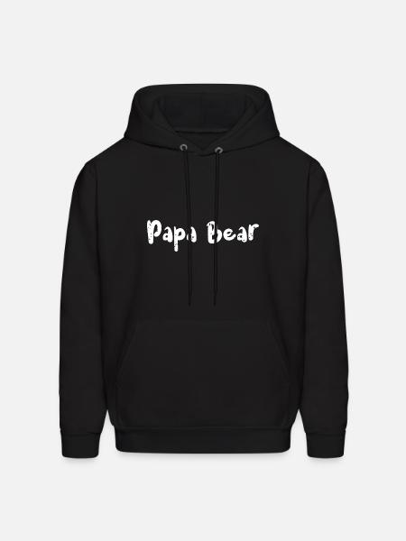 Papa Bear - Papa - Men's Hoodie - black